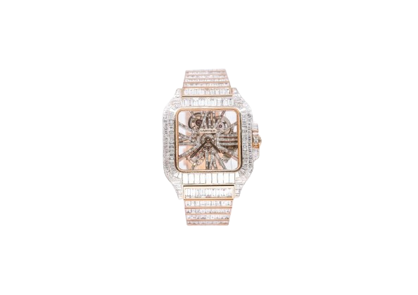 Cartier Iced Out Rose Gold