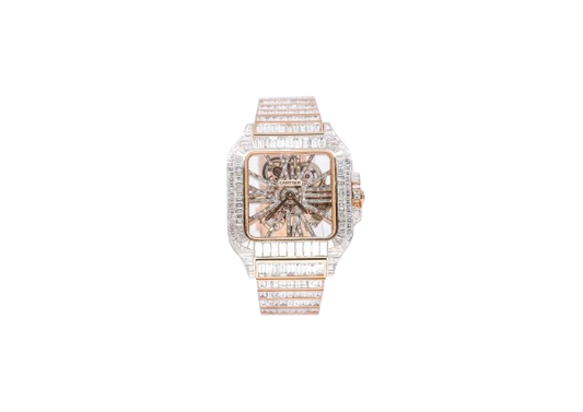 Cartier Iced Out Rose Gold